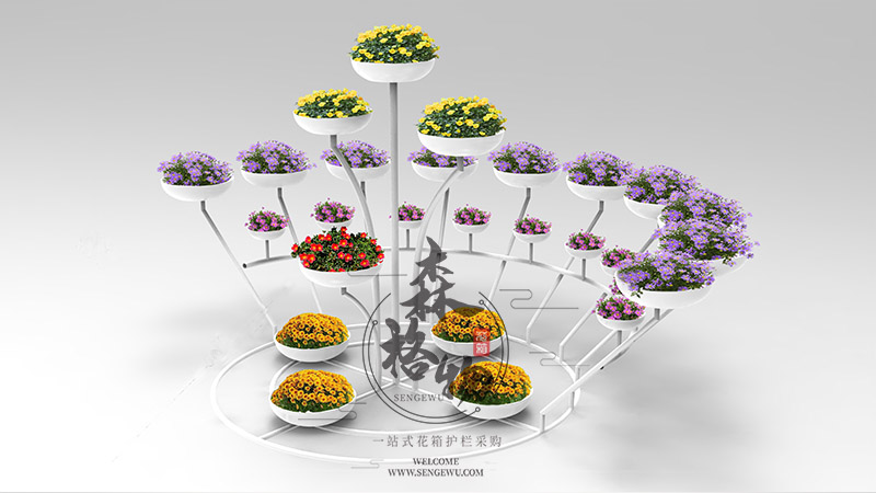 孔雀開(kāi)屏大型立體花架