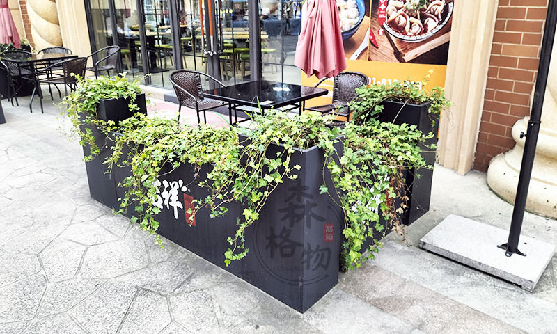 酒店商業(yè)花壇外擺花箱